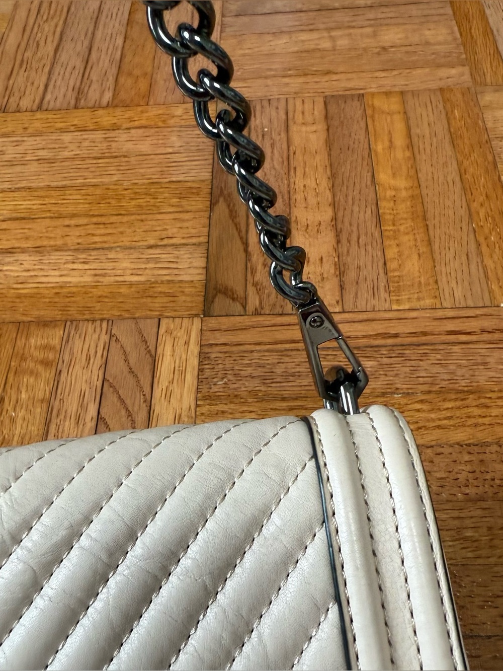 Rebecca Minkoff Quilted Leather Crossbody Bag - Picture 7 of 8
